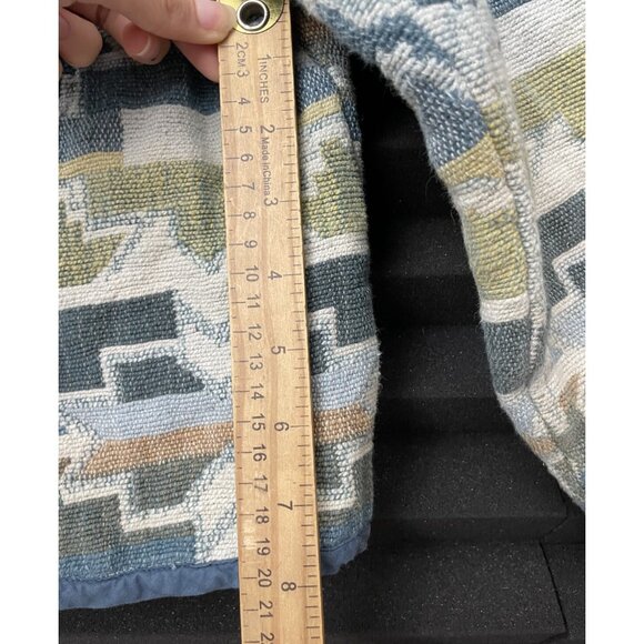 Paul Harris Design Blazer Jacket Embroidery Aztec Blue Green Women Size Small - Picture 9 of 13